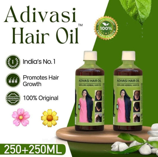 🍃ORIGINAL ADIVASI HERBAL HAIR OIL (BUY 1 GET 1 FREE💥)